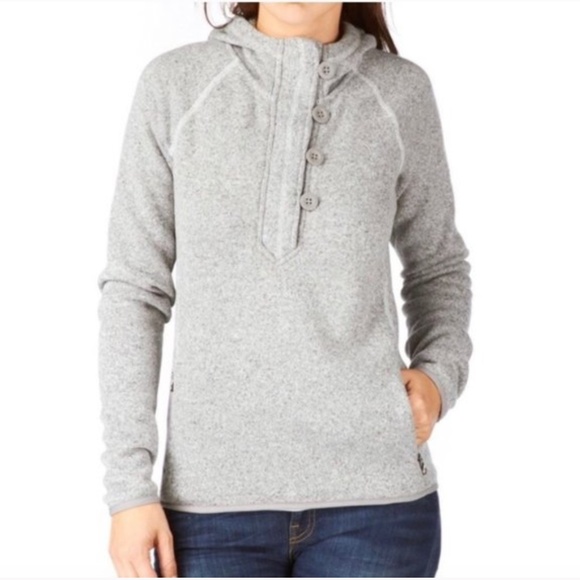 Grey Crescent Sunshine Button Hoodie 
